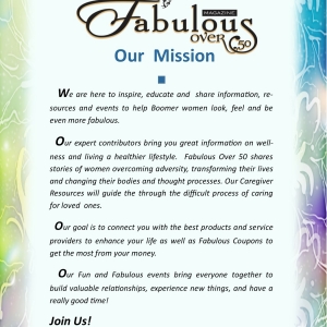 Fabulous Over 50 Mission Statement image